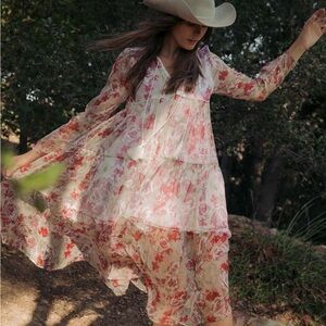 The Paloma Dress Rose Tinsel Medium